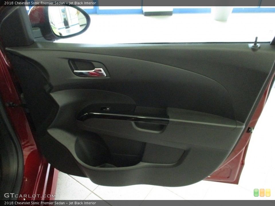 Jet Black Interior Door Panel for the 2018 Chevrolet Sonic Premier Sedan #142788418
