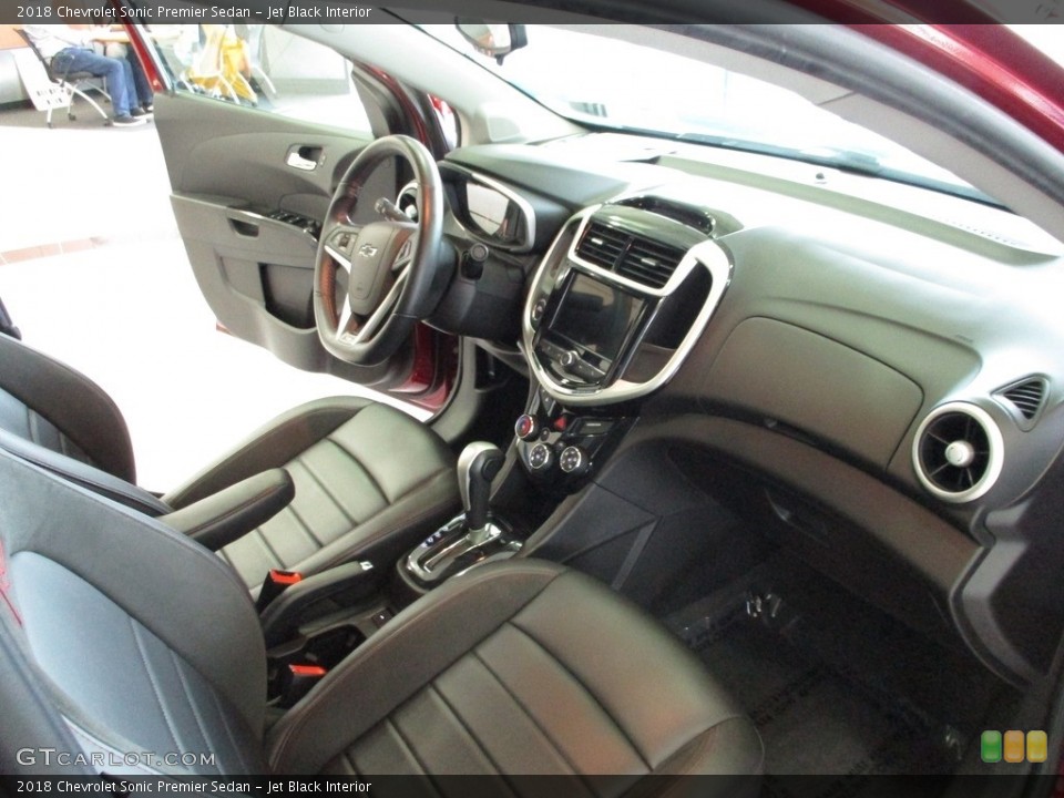 Jet Black Interior Dashboard for the 2018 Chevrolet Sonic Premier Sedan #142788433