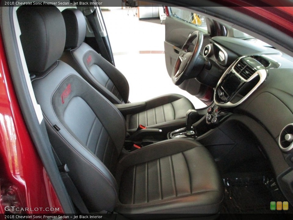 Jet Black Interior Front Seat for the 2018 Chevrolet Sonic Premier Sedan #142788445