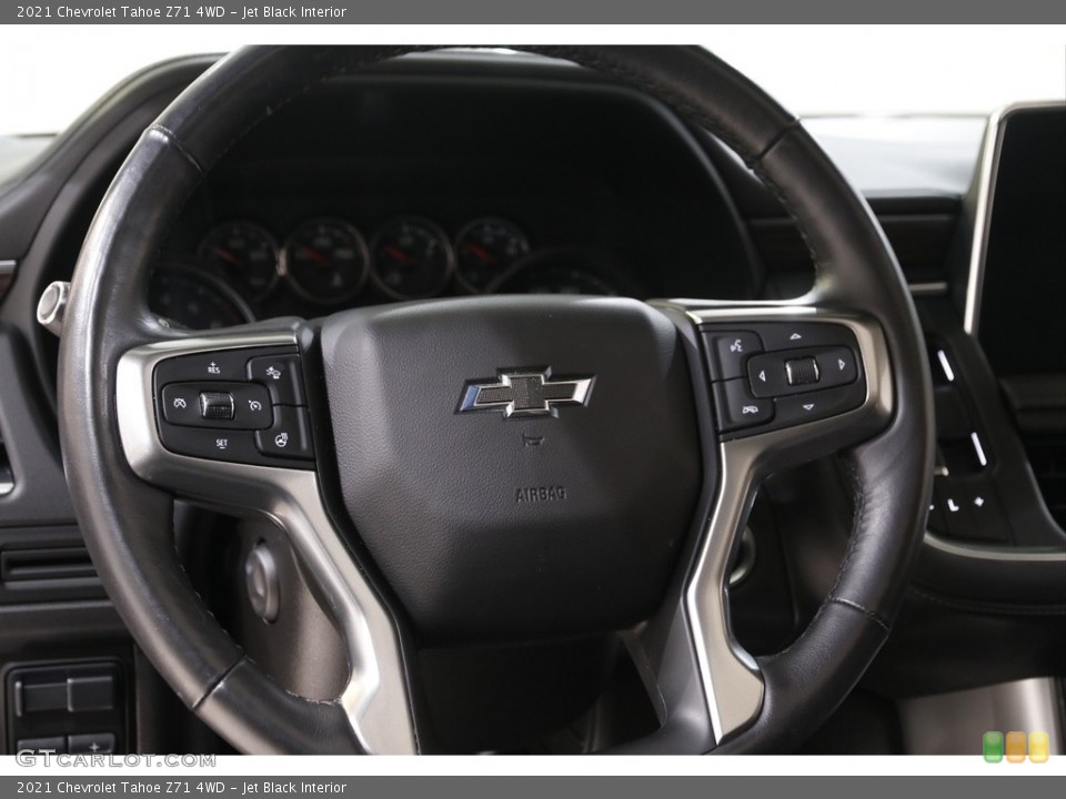 Jet Black Interior Steering Wheel for the 2021 Chevrolet Tahoe Z71 4WD #142790243