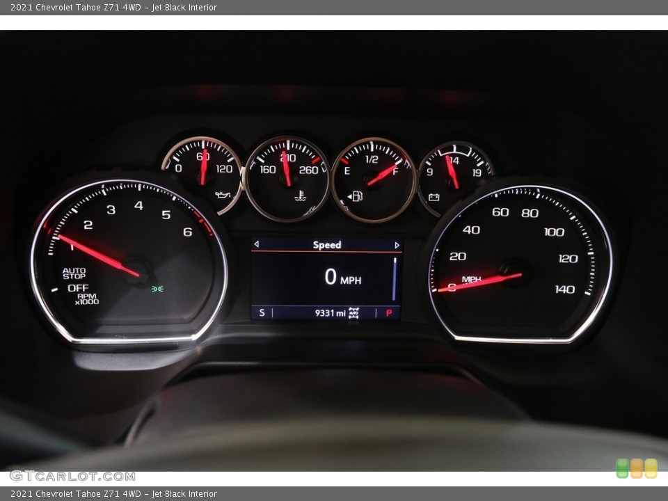 Jet Black Interior Gauges for the 2021 Chevrolet Tahoe Z71 4WD #142790249