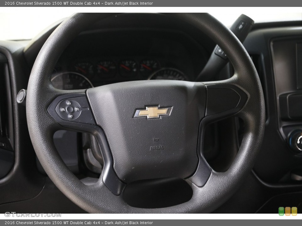 Dark Ash/Jet Black Interior Steering Wheel for the 2016 Chevrolet Silverado 1500 WT Double Cab 4x4 #142791329