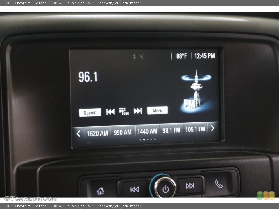 Dark Ash/Jet Black Interior Audio System for the 2016 Chevrolet Silverado 1500 WT Double Cab 4x4 #142791353
