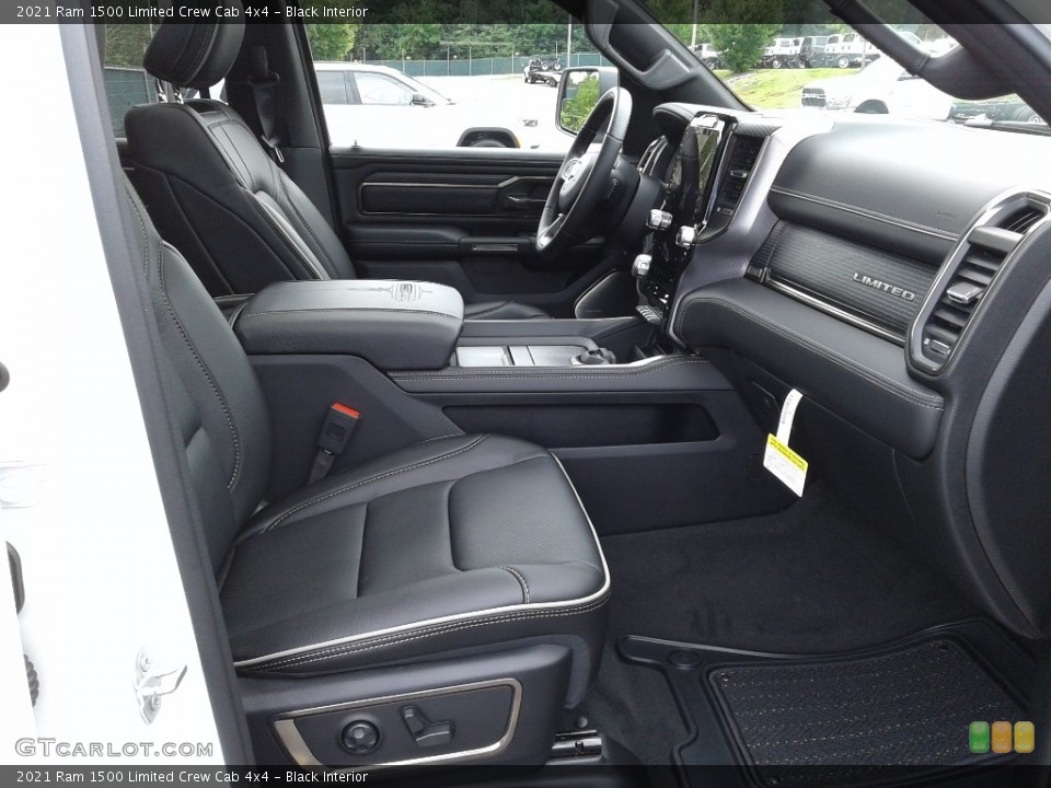 Black Interior Front Seat for the 2021 Ram 1500 Limited Crew Cab 4x4 #142793528