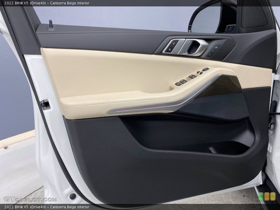 Canberra Beige Interior Door Panel for the 2022 BMW X5 sDrive40i #142794875