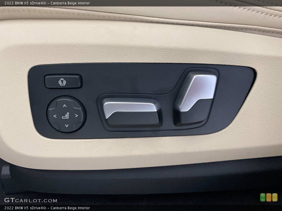 Canberra Beige Interior Controls for the 2022 BMW X5 sDrive40i #142794902