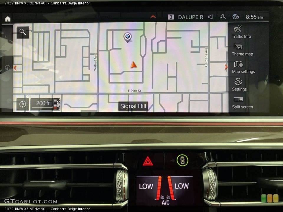Canberra Beige Interior Navigation for the 2022 BMW X5 sDrive40i #142795112