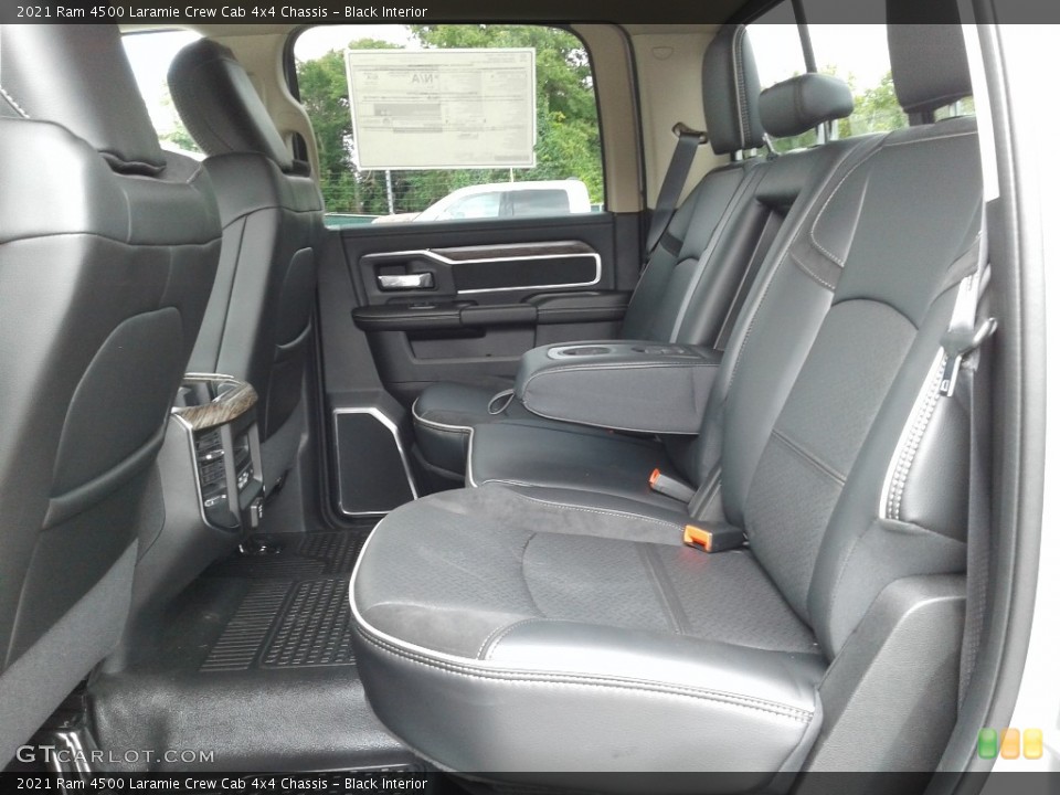 Black Interior Rear Seat for the 2021 Ram 4500 Laramie Crew Cab 4x4 Chassis #142795277
