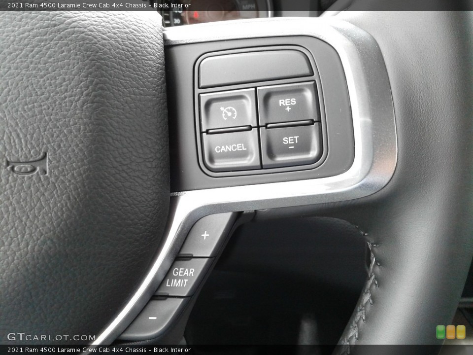 Black Interior Steering Wheel for the 2021 Ram 4500 Laramie Crew Cab 4x4 Chassis #142795484