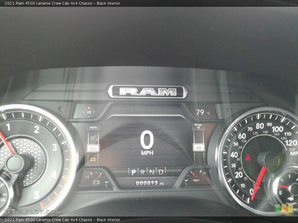 Black Interior Gauges for the 2021 Ram 4500 Laramie Crew Cab 4x4 Chassis #142795508