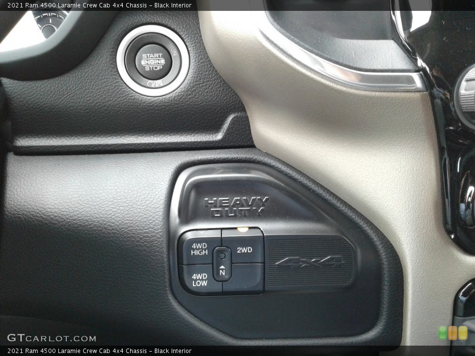 Black Interior Controls for the 2021 Ram 4500 Laramie Crew Cab 4x4 Chassis #142795535