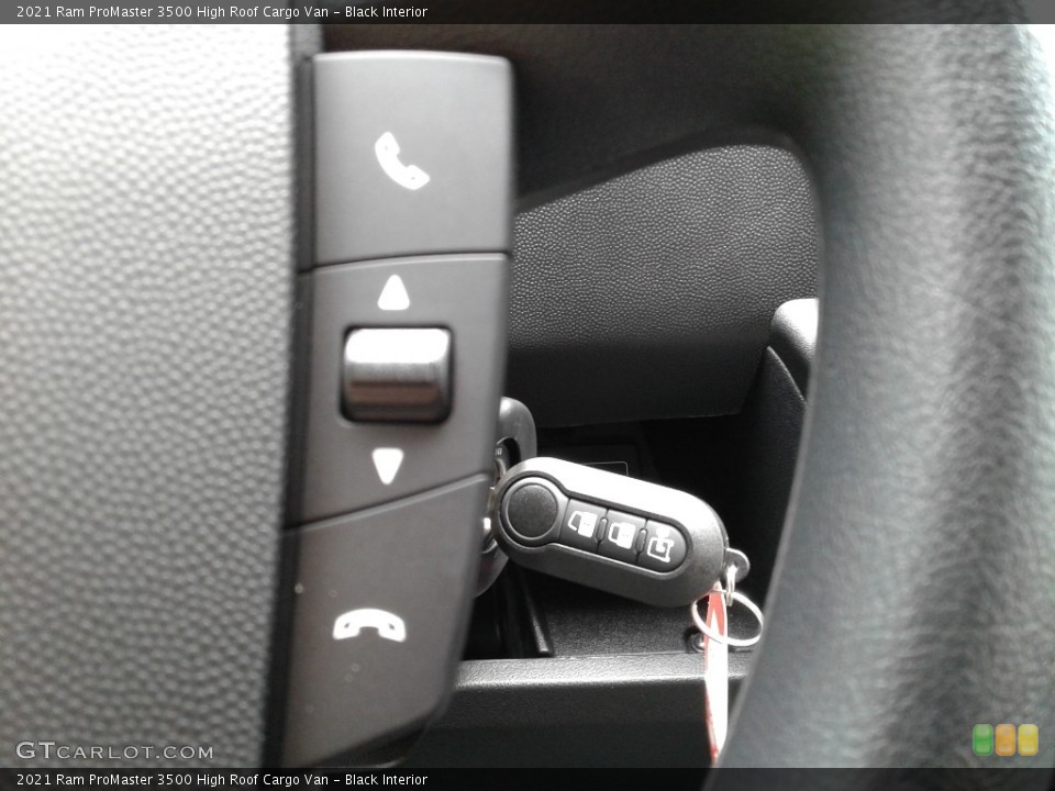 Black Interior Steering Wheel for the 2021 Ram ProMaster 3500 High Roof Cargo Van #142796309