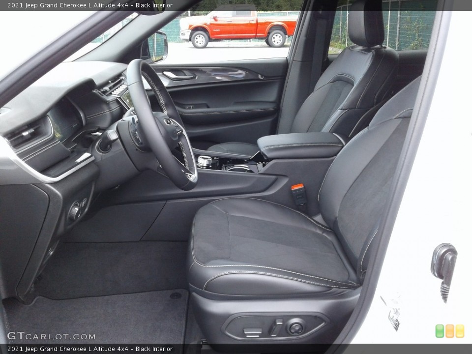 Black Interior Front Seat for the 2021 Jeep Grand Cherokee L Altitude 4x4 #142797011
