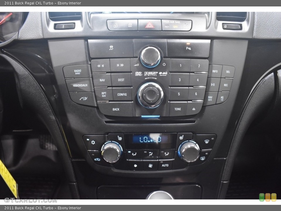 Ebony Interior Controls for the 2011 Buick Regal CXL Turbo #142797137