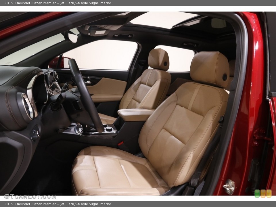Jet Black/­Maple Sugar Interior Front Seat for the 2019 Chevrolet Blazer Premier #142798242