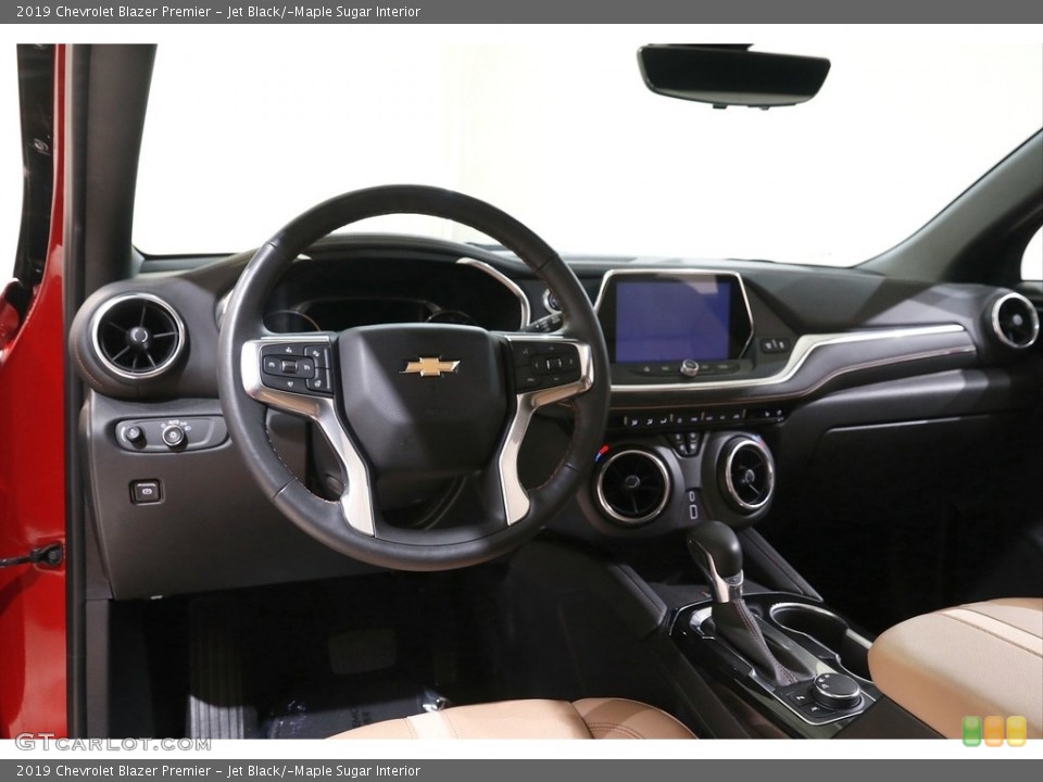 Jet Black/­Maple Sugar Interior Dashboard for the 2019 Chevrolet Blazer Premier #142798245
