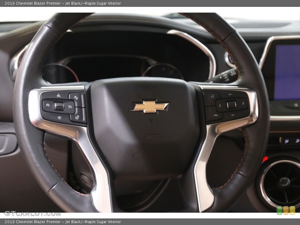 Jet Black/­Maple Sugar Interior Steering Wheel for the 2019 Chevrolet Blazer Premier #142798248