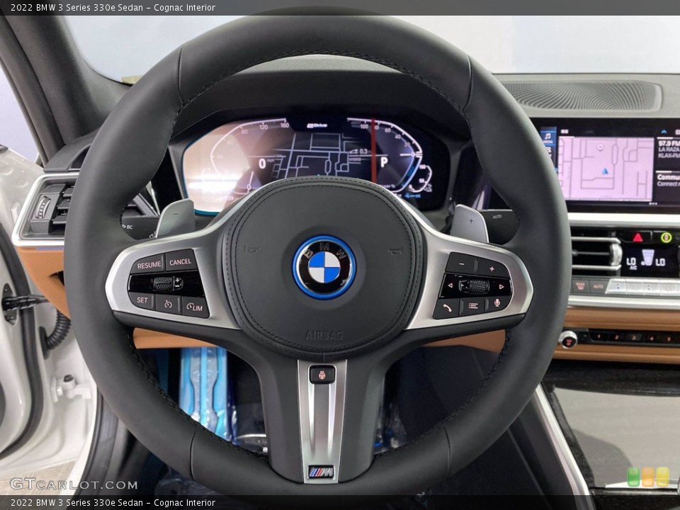 Cognac Interior Steering Wheel for the 2022 BMW 3 Series 330e Sedan #142800147