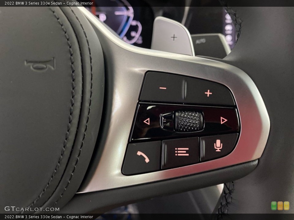Cognac Interior Steering Wheel for the 2022 BMW 3 Series 330e Sedan #142800201