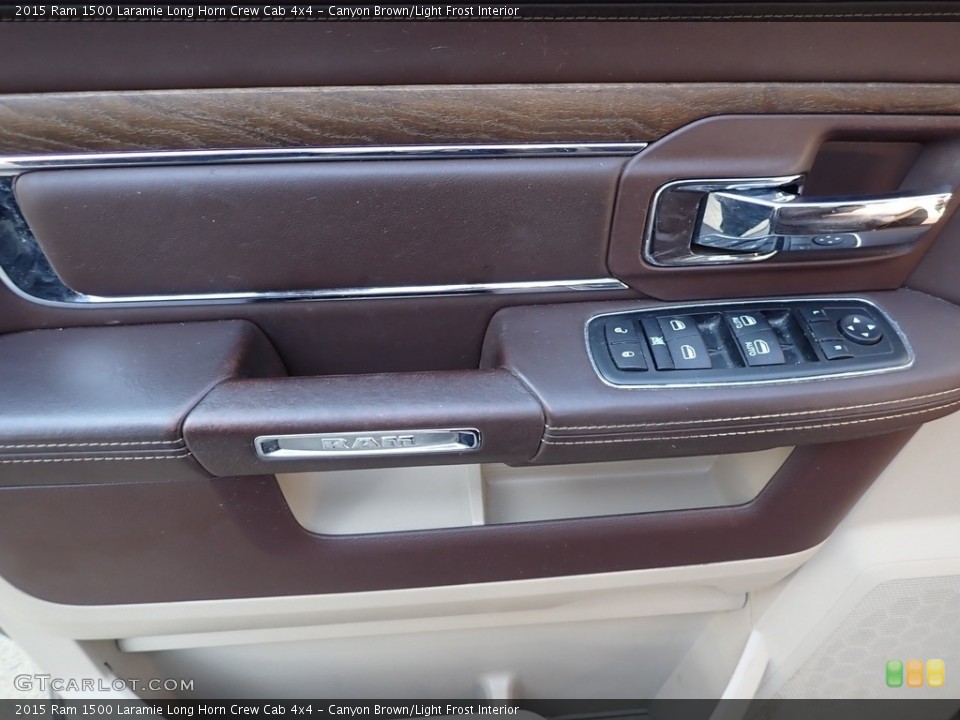 Canyon Brown/Light Frost Interior Door Panel for the 2015 Ram 1500 Laramie Long Horn Crew Cab 4x4 #142800306