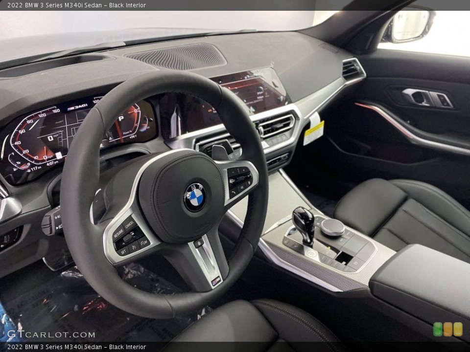 Black Interior Front Seat for the 2022 BMW 3 Series M340i Sedan #142800846