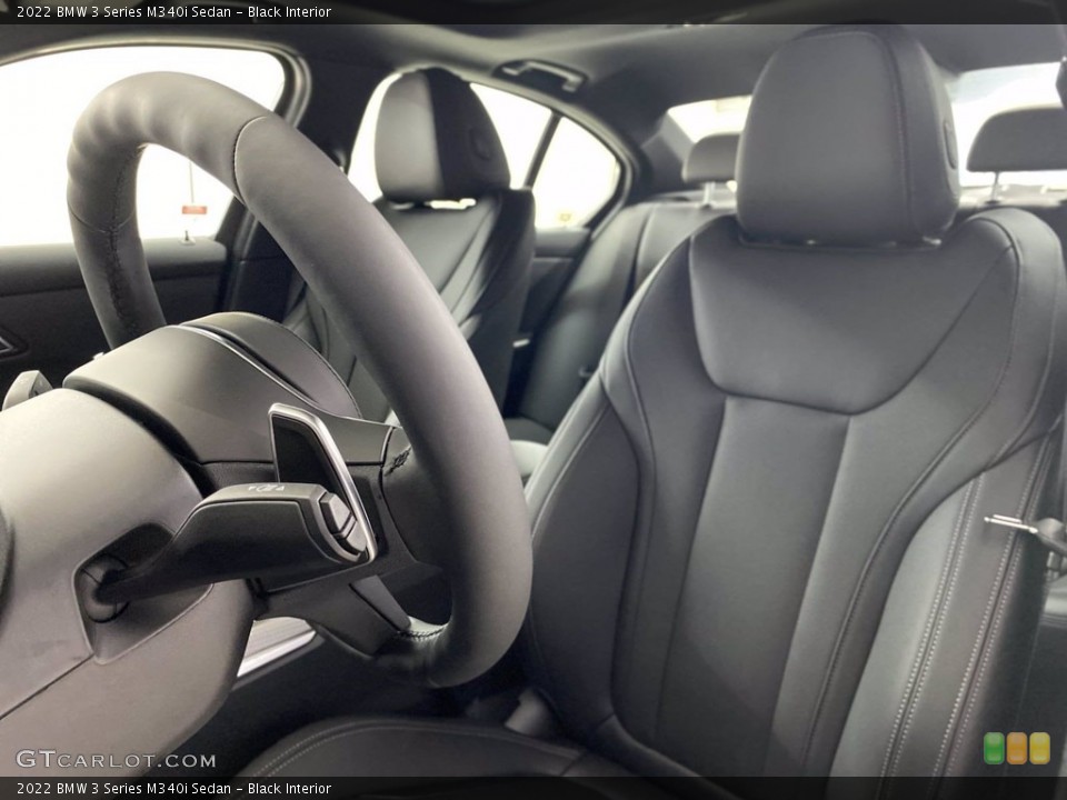Black Interior Front Seat for the 2022 BMW 3 Series M340i Sedan #142800879