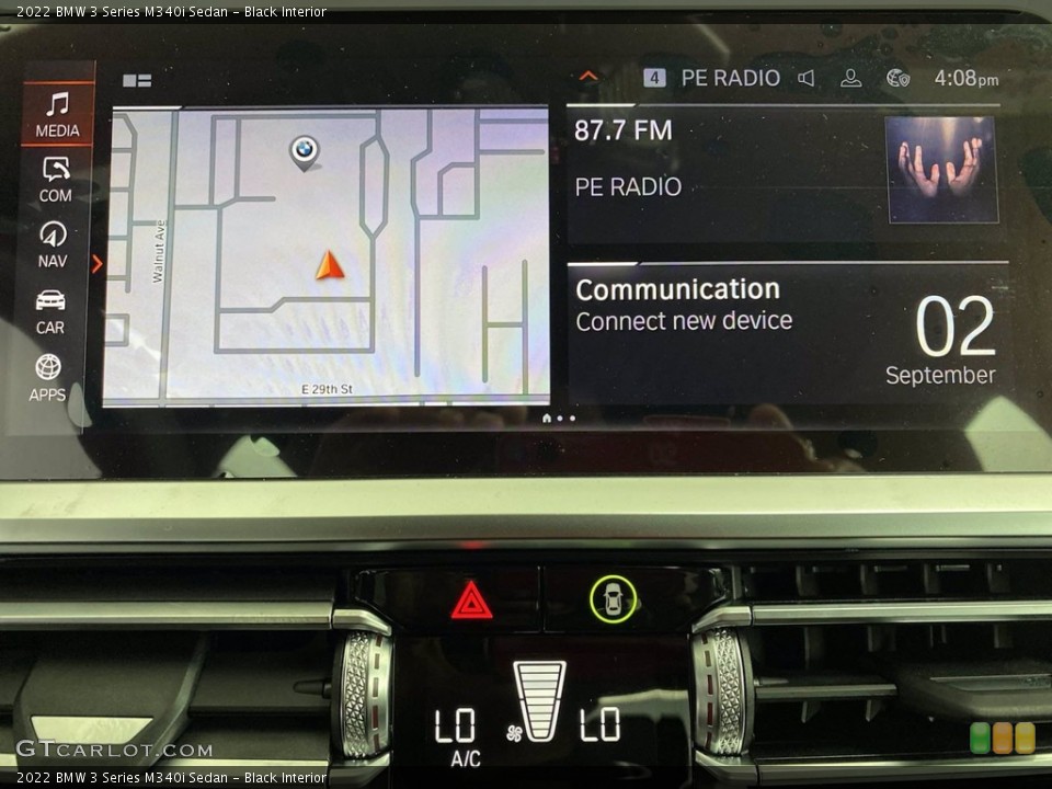 Black Interior Navigation for the 2022 BMW 3 Series M340i Sedan #142800975