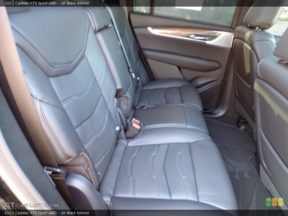Jet Black Interior Rear Seat for the 2021 Cadillac XT6 Sport AWD #142804947