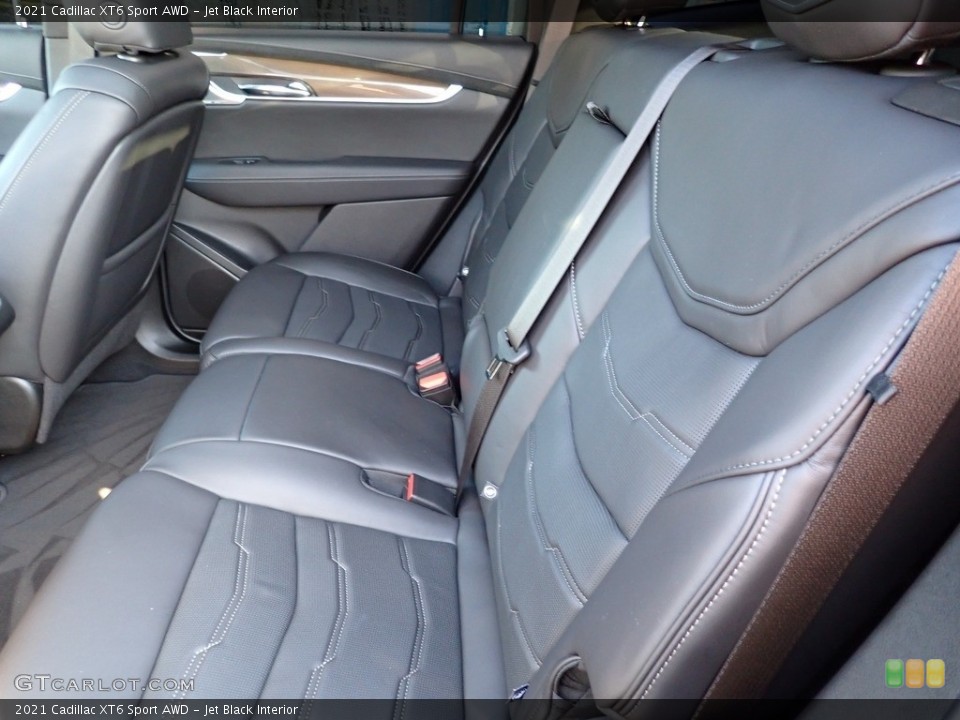 Jet Black Interior Rear Seat for the 2021 Cadillac XT6 Sport AWD #142804998