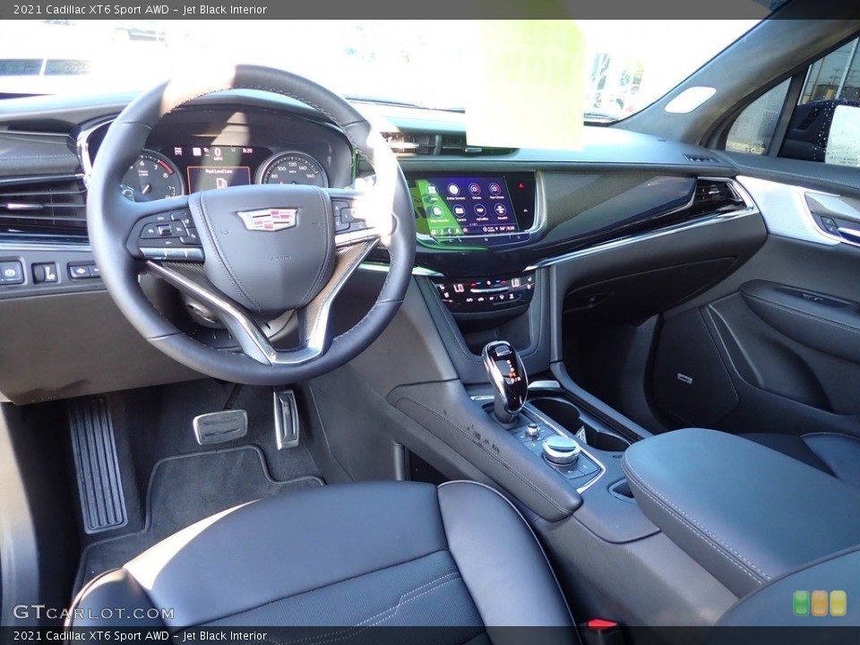 Jet Black Interior Photo for the 2021 Cadillac XT6 Sport AWD #142805010