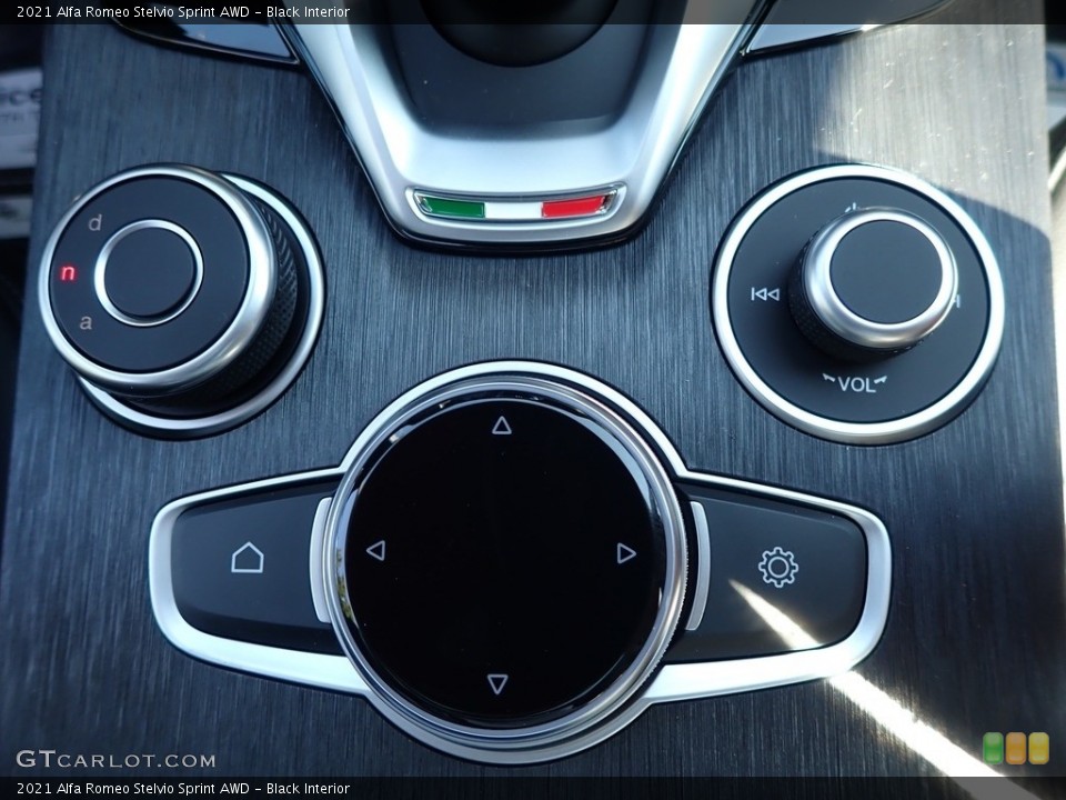 Black Interior Controls for the 2021 Alfa Romeo Stelvio Sprint AWD #142805016