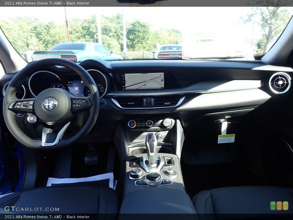 Black Interior Dashboard for the 2021 Alfa Romeo Stelvio Ti AWD #142805337