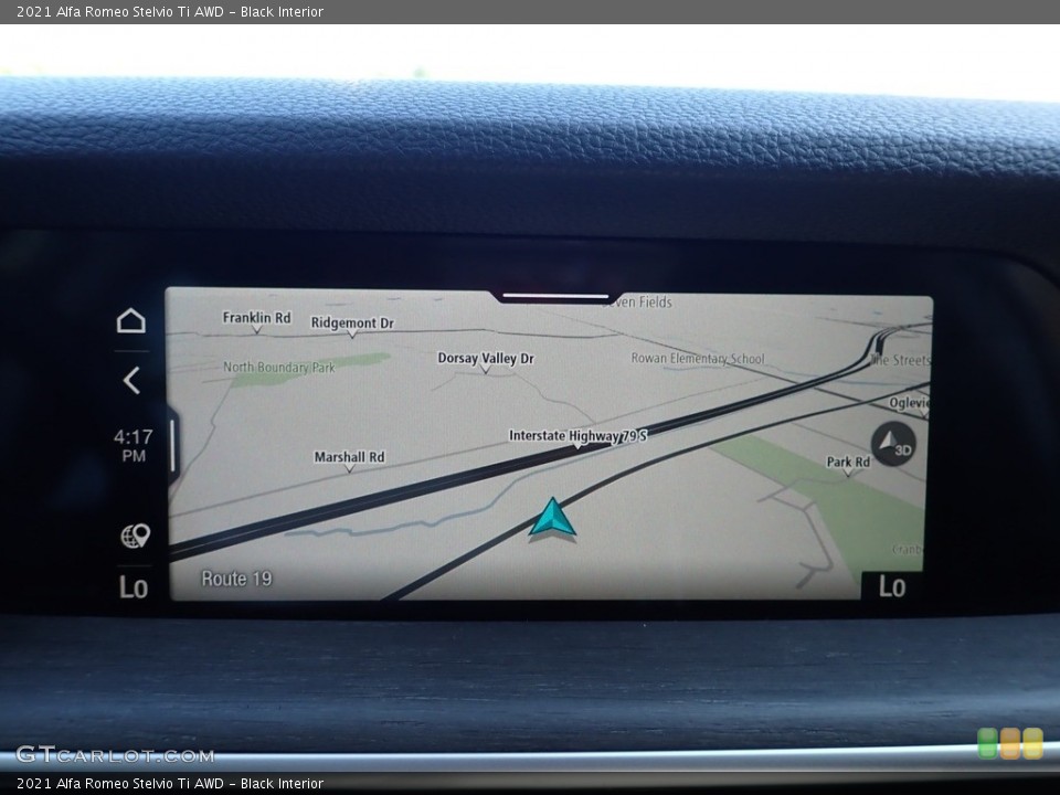 Black Interior Navigation for the 2021 Alfa Romeo Stelvio Ti AWD #142805398