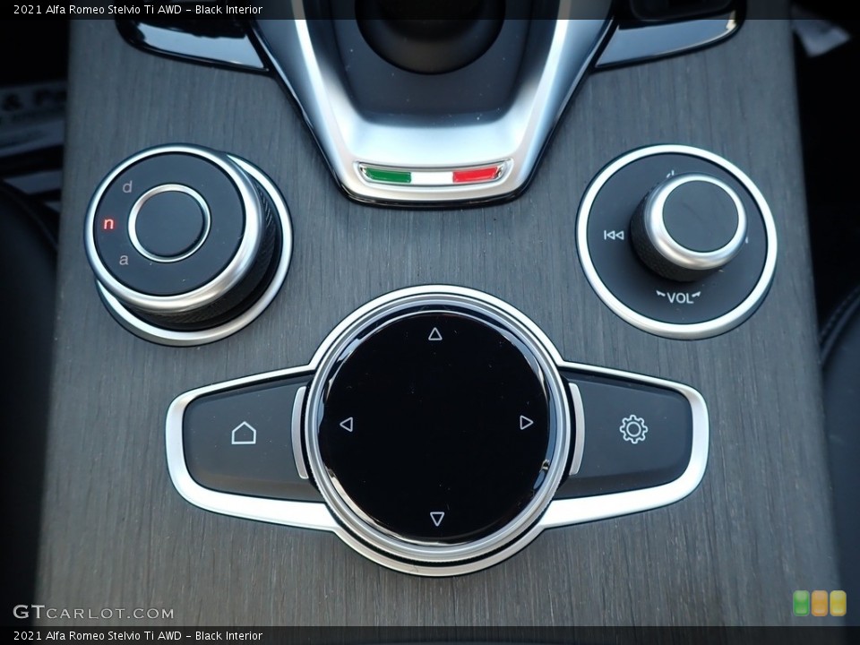 Black Interior Controls for the 2021 Alfa Romeo Stelvio Ti AWD #142805439