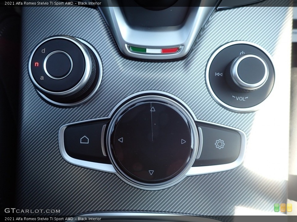 Black Interior Controls for the 2021 Alfa Romeo Stelvio Ti Sport AWD #142805832