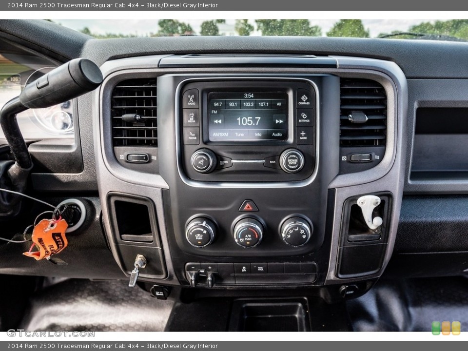 Black/Diesel Gray Interior Controls for the 2014 Ram 2500 Tradesman Regular Cab 4x4 #142806402