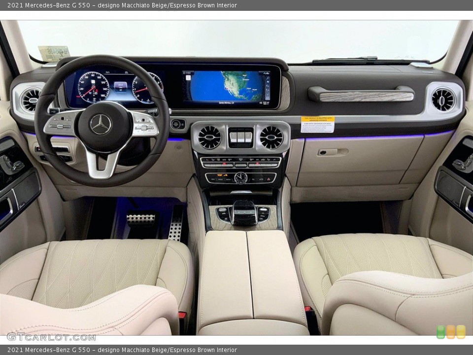 designo Macchiato Beige/Espresso Brown Interior Dashboard for the 2021 Mercedes-Benz G 550 #142806618