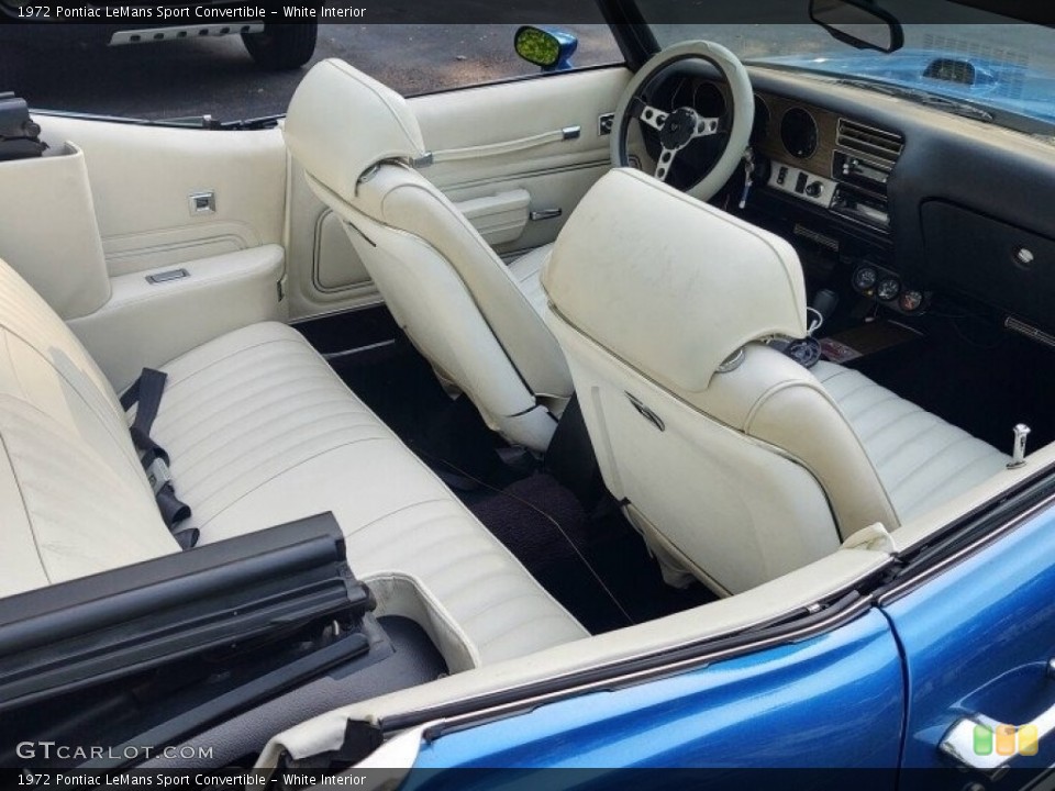 White 1972 Pontiac LeMans Interiors
