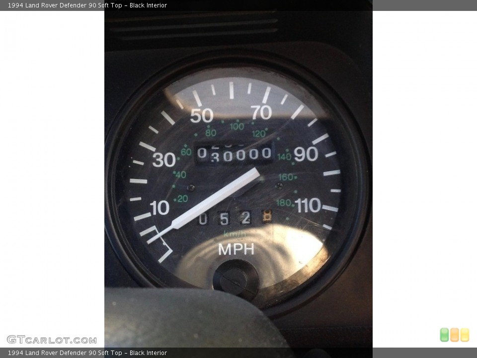 Black Interior Gauges for the 1994 Land Rover Defender 90 Soft Top #142807231