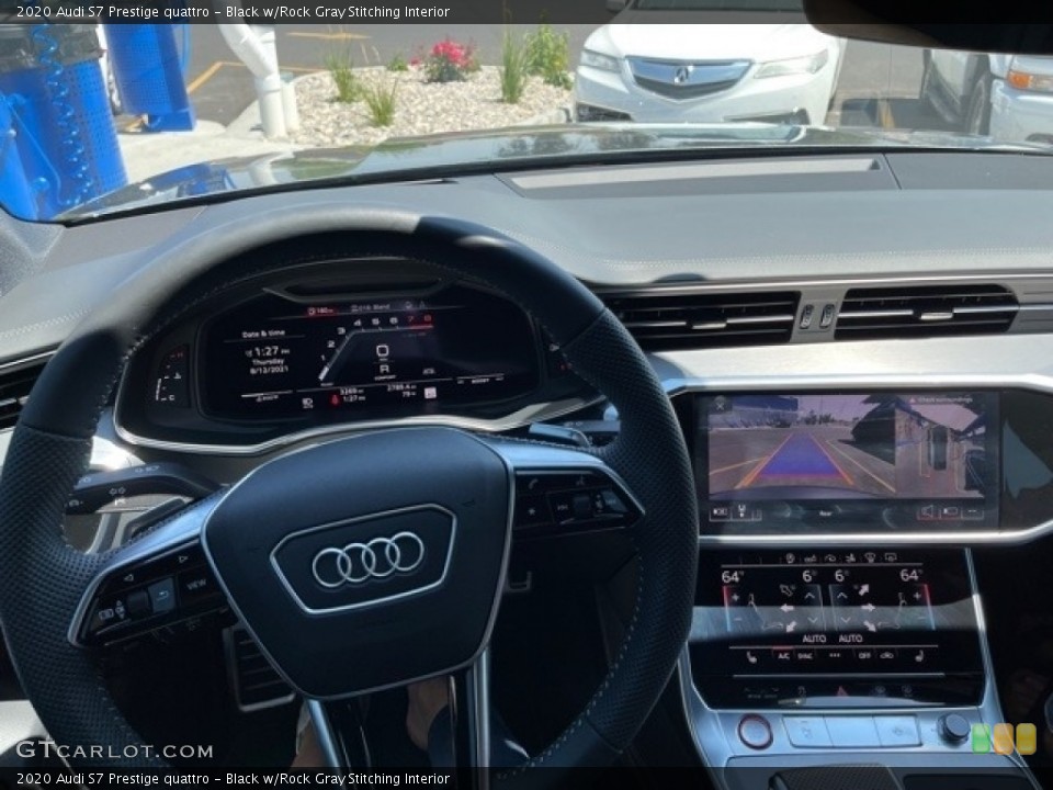 Black w/Rock Gray Stitching Interior Dashboard for the 2020 Audi S7 Prestige quattro #142808040