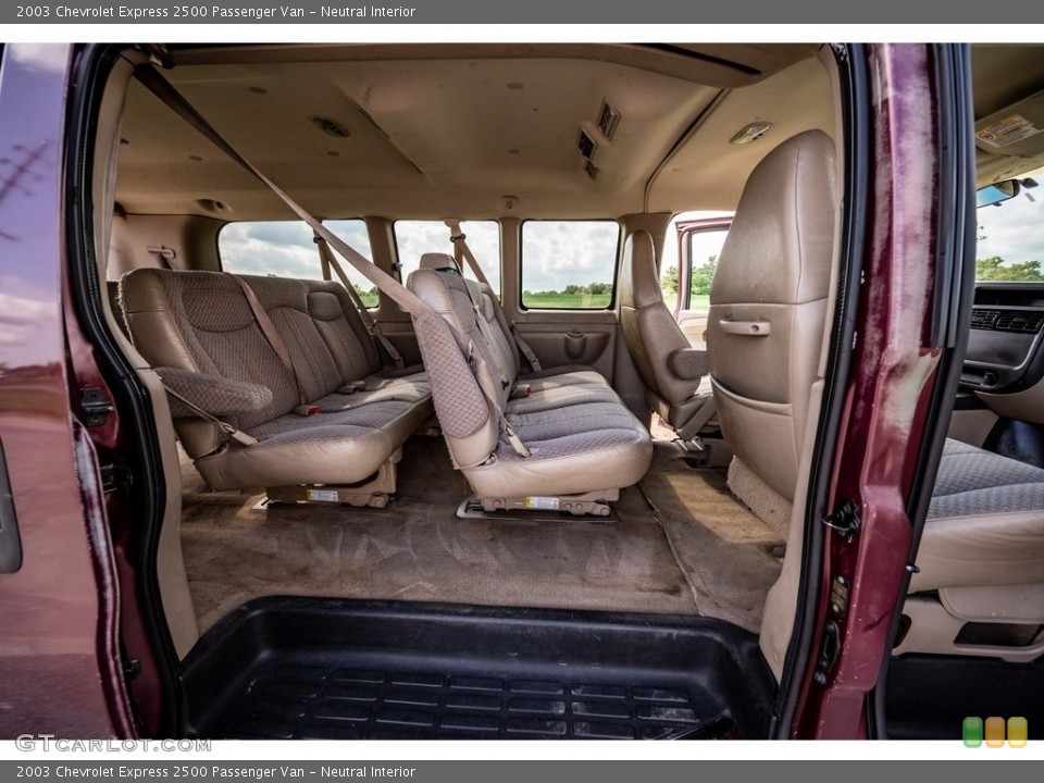 Neutral Interior Rear Seat for the 2003 Chevrolet Express 2500 Passenger Van #142808151