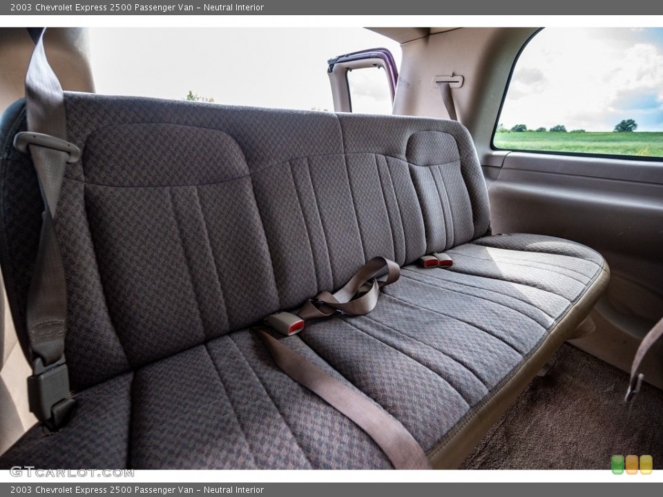 Neutral Interior Rear Seat for the 2003 Chevrolet Express 2500 Passenger Van #142808160