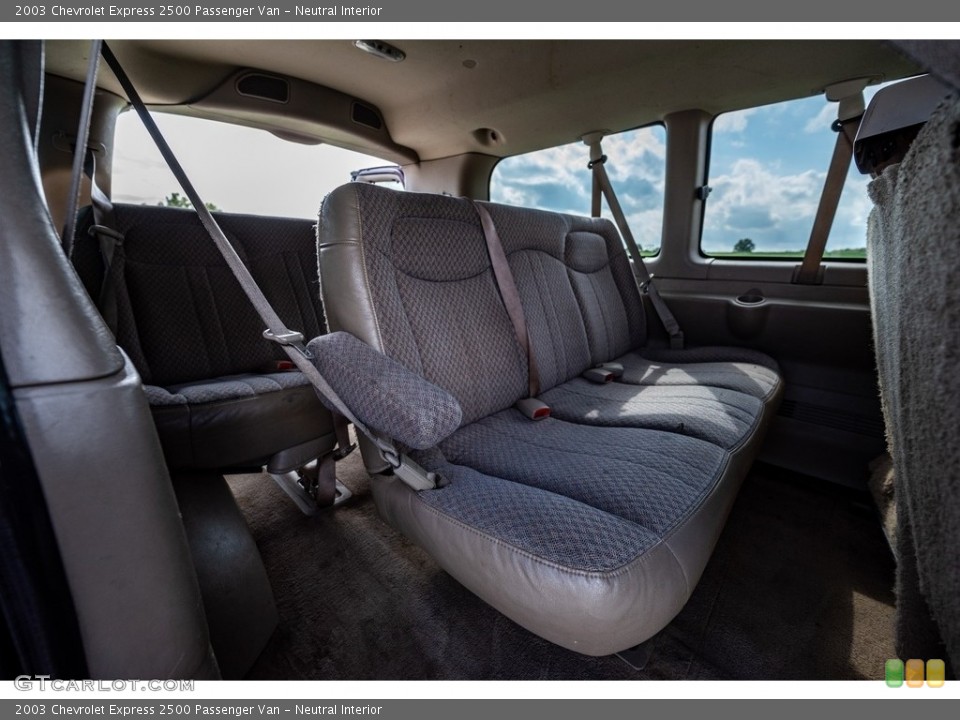 Neutral Interior Rear Seat for the 2003 Chevrolet Express 2500 Passenger Van #142808169