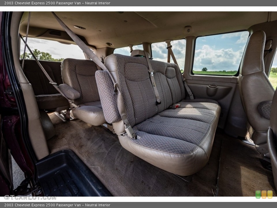 Neutral Interior Rear Seat for the 2003 Chevrolet Express 2500 Passenger Van #142808181