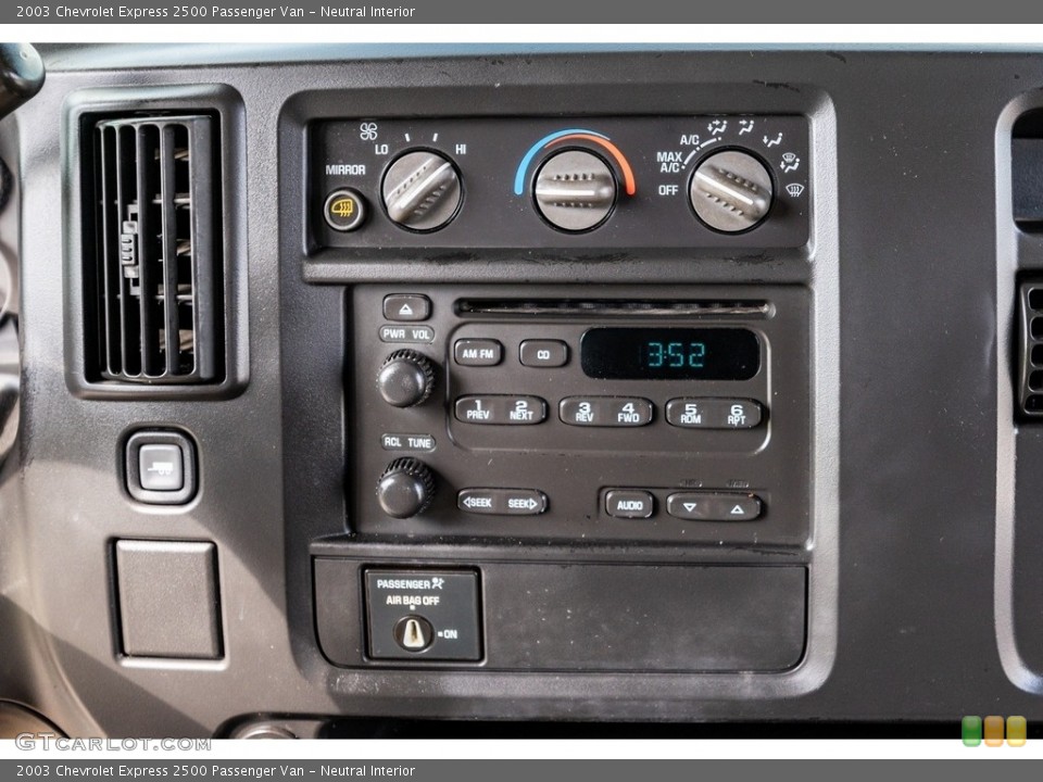 Neutral Interior Controls for the 2003 Chevrolet Express 2500 Passenger Van #142808218
