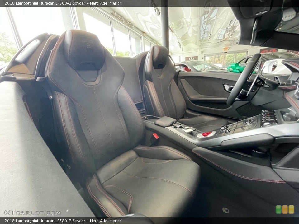 Nero Ade Interior Front Seat for the 2018 Lamborghini Huracan LP580-2 Spyder #142810120