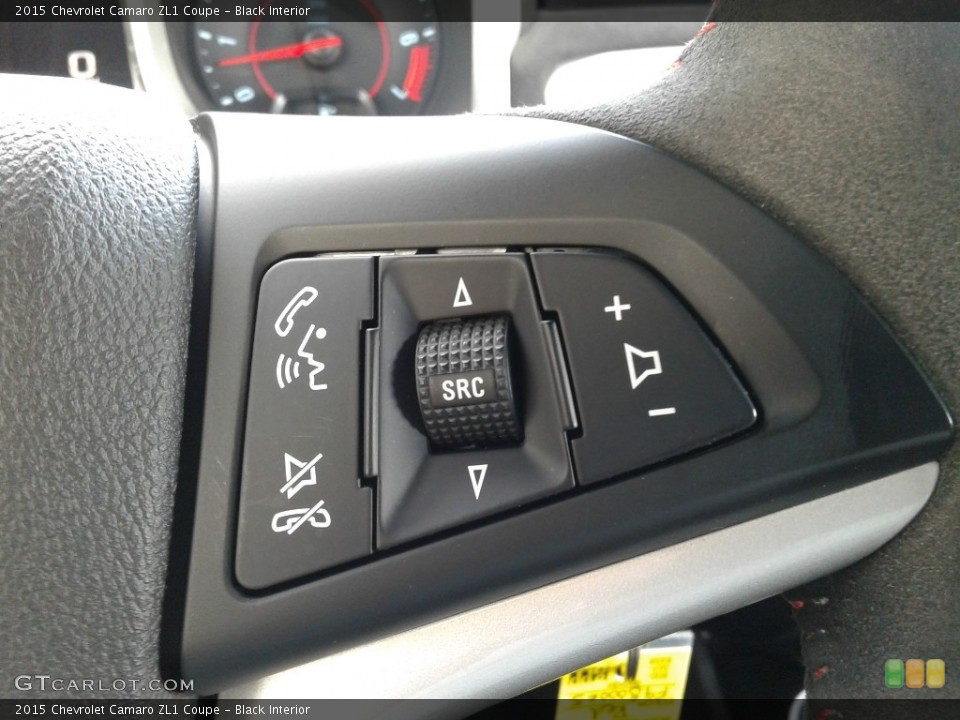 Black Interior Steering Wheel for the 2015 Chevrolet Camaro ZL1 Coupe #142811379