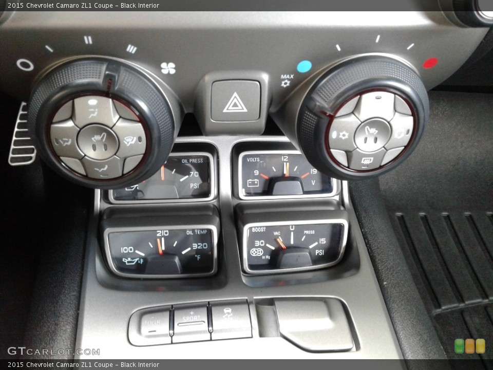 Black Interior Controls for the 2015 Chevrolet Camaro ZL1 Coupe #142811542
