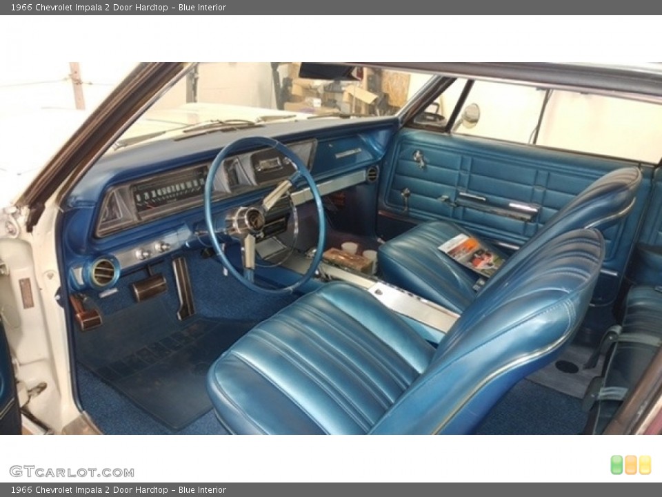 Blue Interior Photo for the 1966 Chevrolet Impala 2 Door Hardtop #142816597