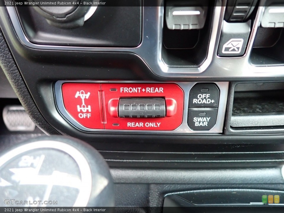 Black Interior Controls for the 2021 Jeep Wrangler Unlimited Rubicon 4x4 #142818097
